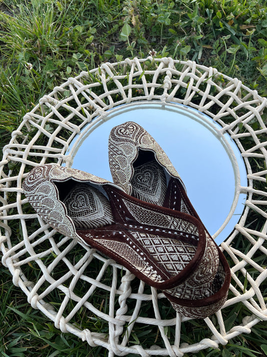 Handcrafted Punjabi Juttis with Heavy Embroidery Hand work